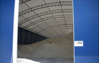 Storage of road salt