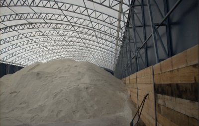 Storage of road salt