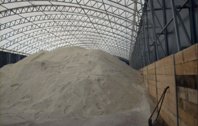Storage of road salt